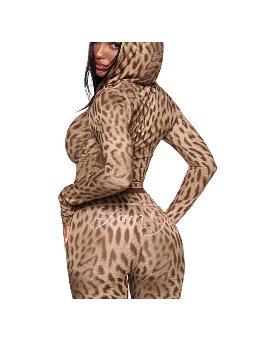 I.AM.GIA blare Hoodie and Pants Set in Blaze Cheetah